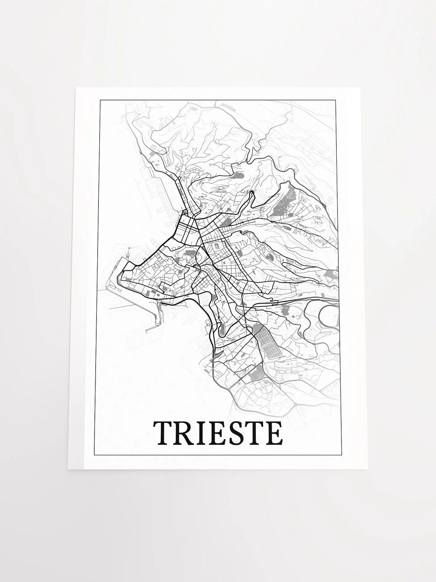 Trieste, Italy, city map print product image (18)