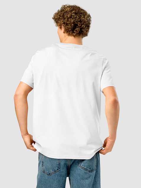 Photo showing Stanley/Stella Unisex Organic Ribbed Neck T-Shirt