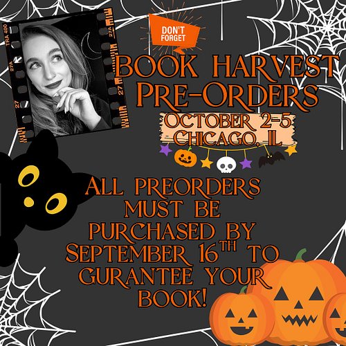 🎃Chicago, here we come!🎃
EC Garrett will be at @bookharvestbookcon, October 2nd-5th. If you want to preorder any books for ev...