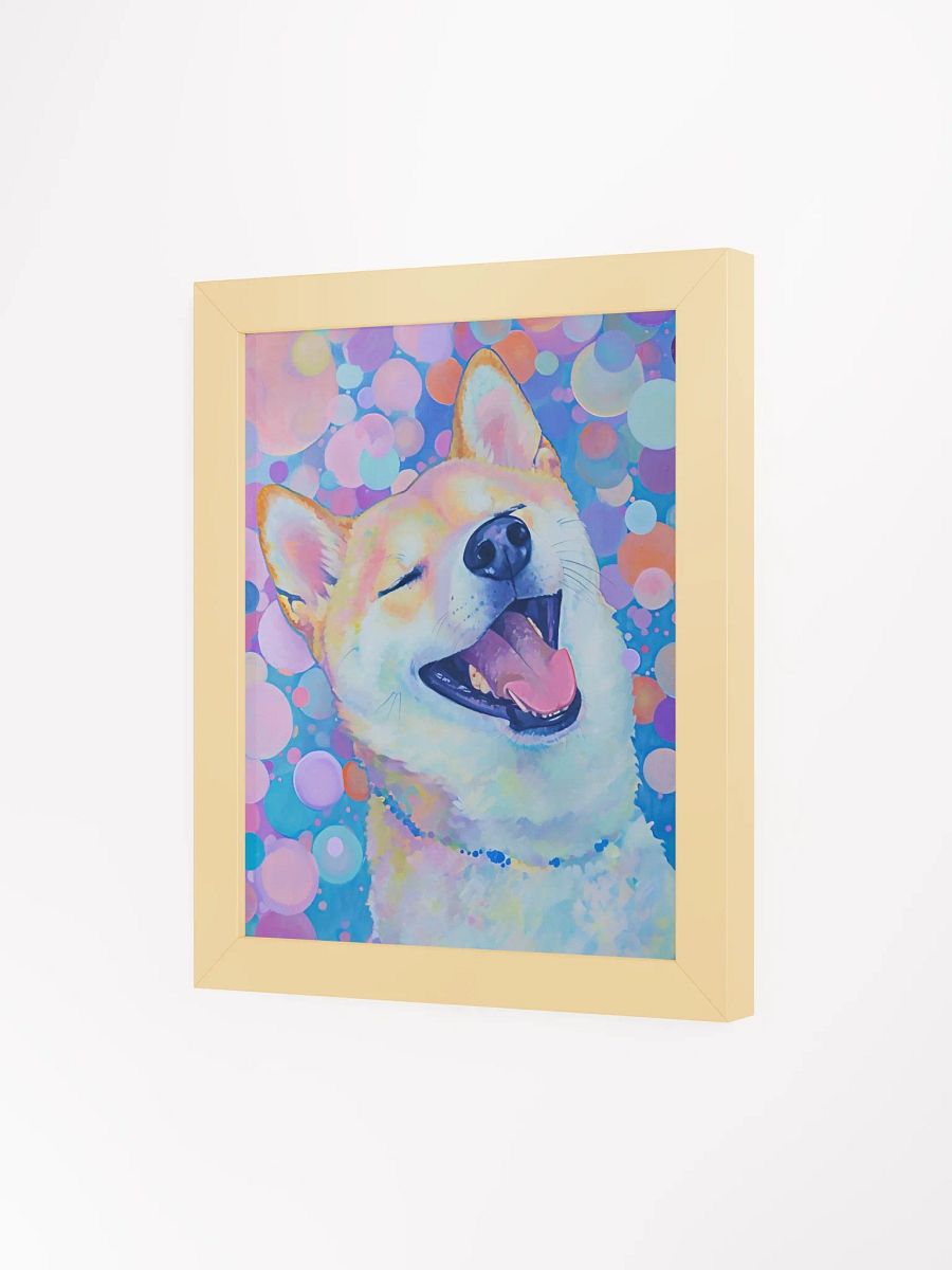 Joyful Shiba Inu Framed Poster product image (6)
