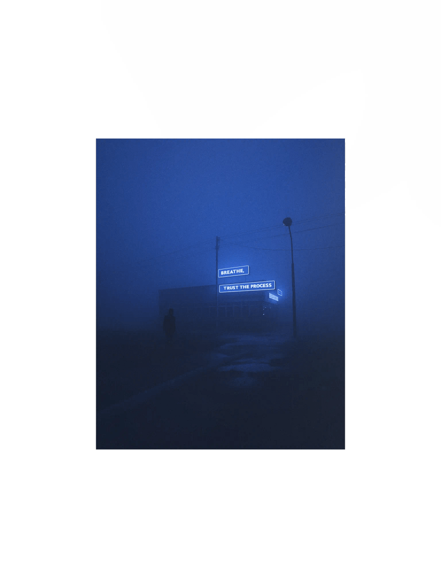 "Breathe, trust the process" Matte Poster product image (1)