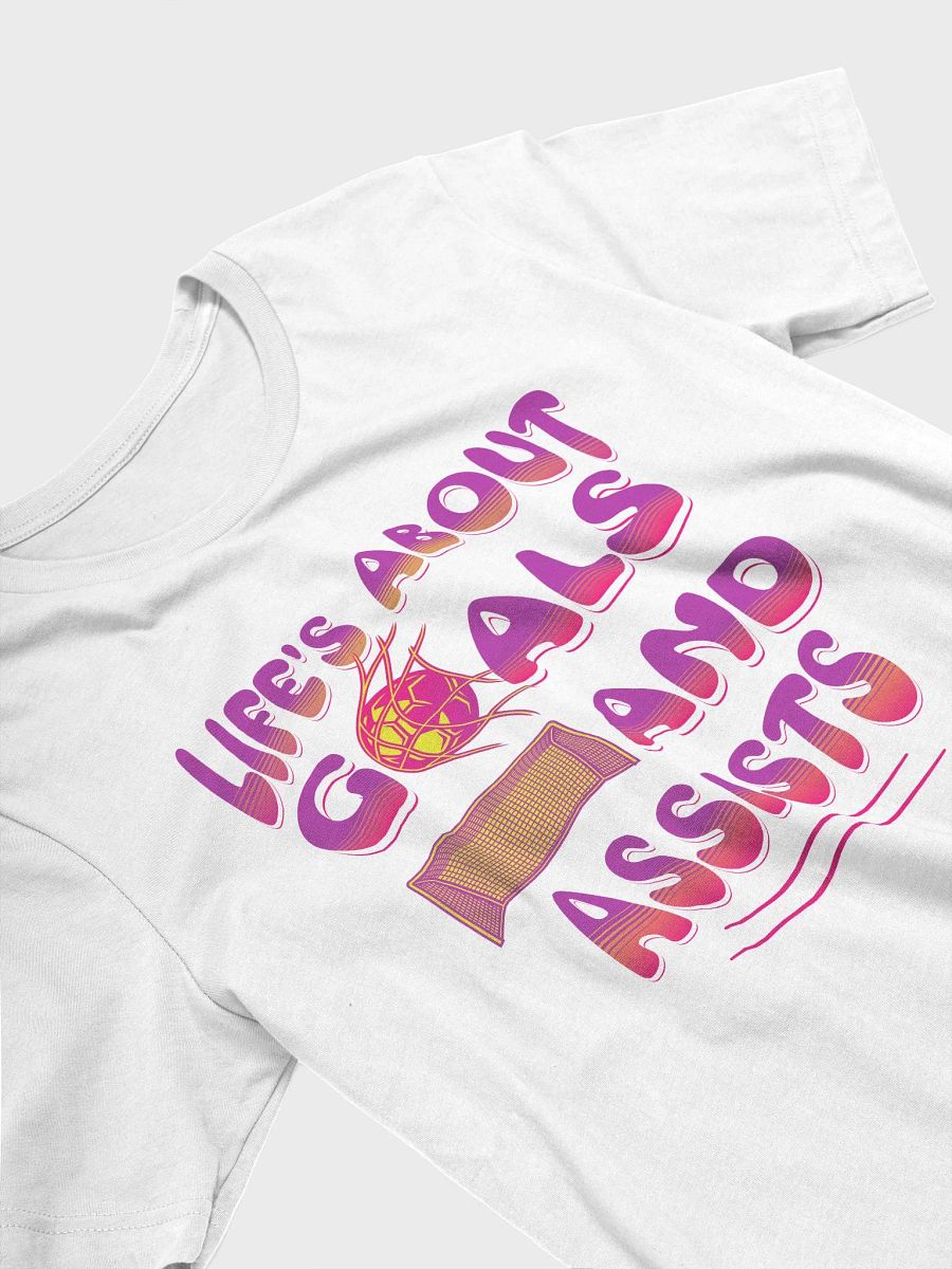 Lifes About Goals And Assists Soccer Tee product image (32)