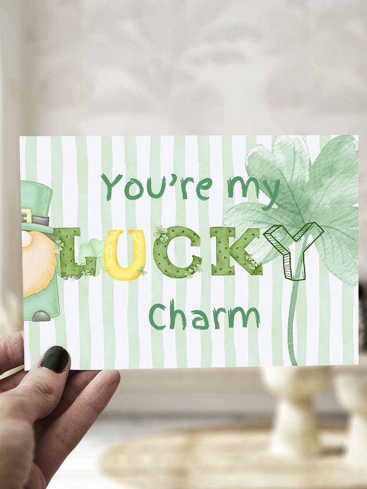 St Patrick's Day Card You're My Lucky Charm product image (1)