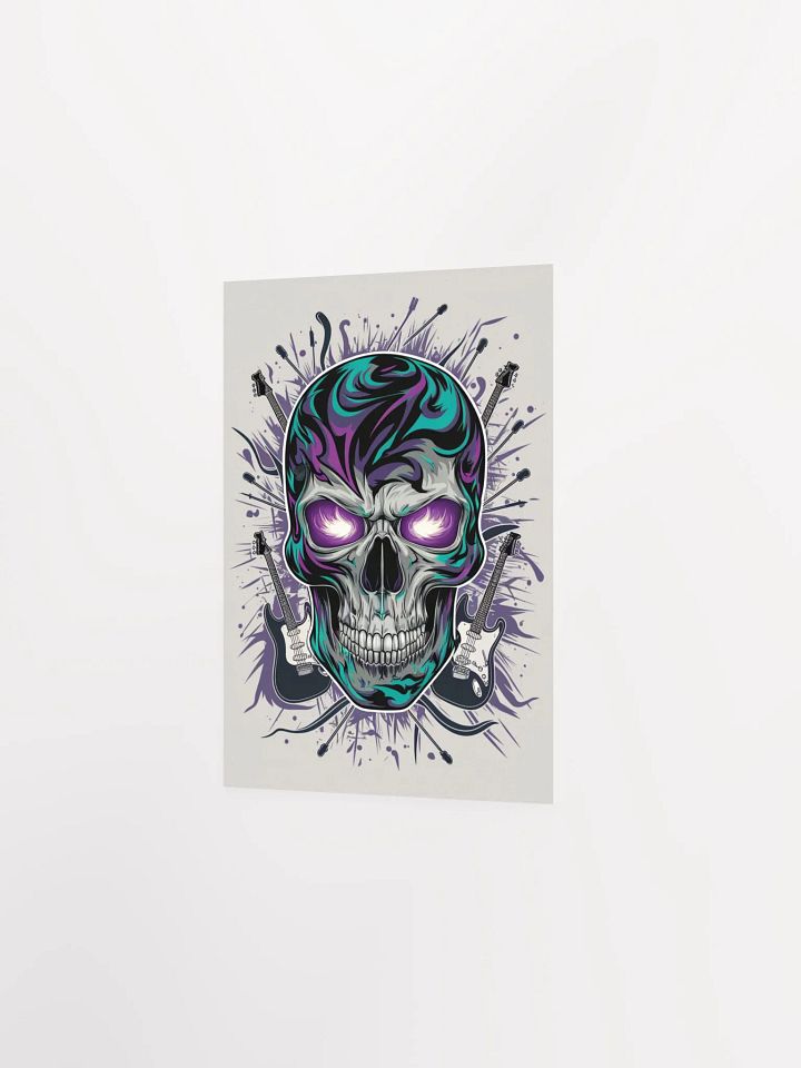 "Skull Shredder: Chaos in Stereo" – Premium Rock Art Poster product image (9)