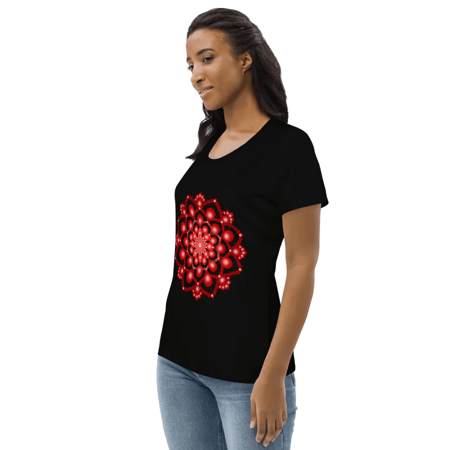 Red Dot Mandala Women's Eco T-Shirt product image (5)