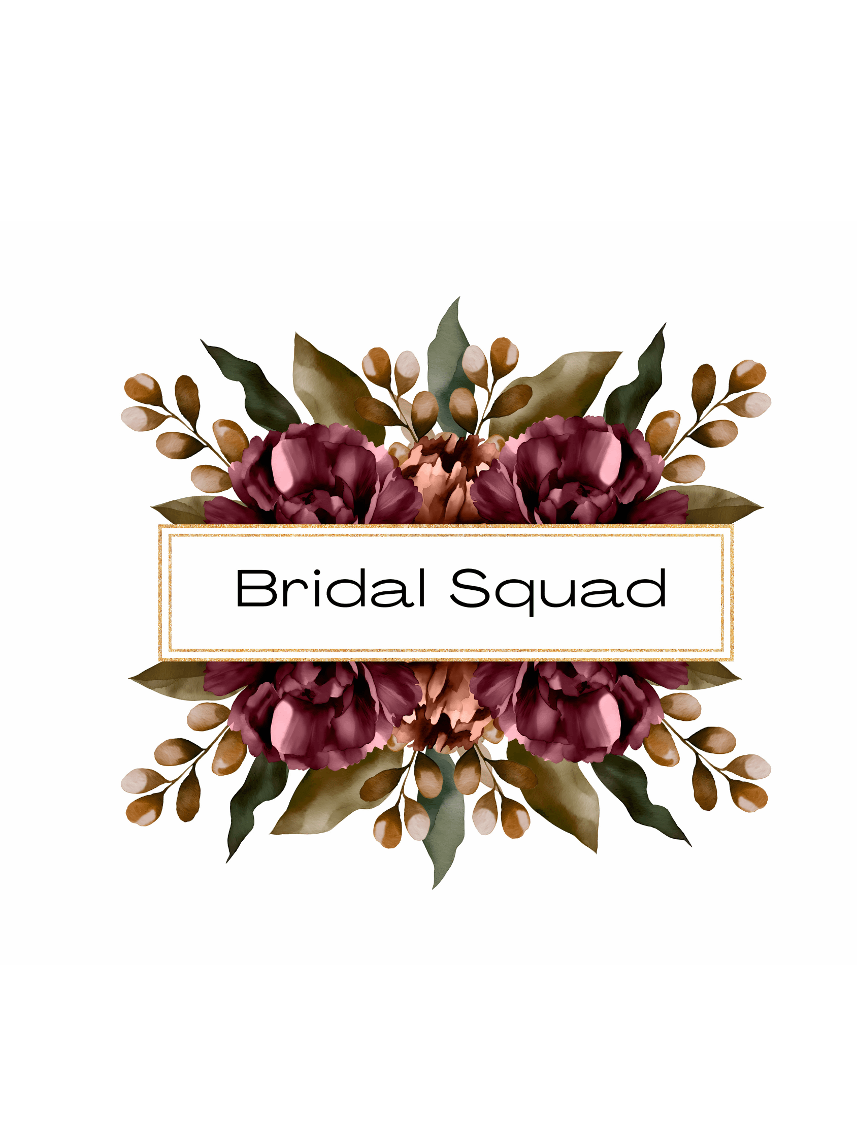 Bridal Squad T-Shirt 011 Bouquet Logo Dress product image (2)