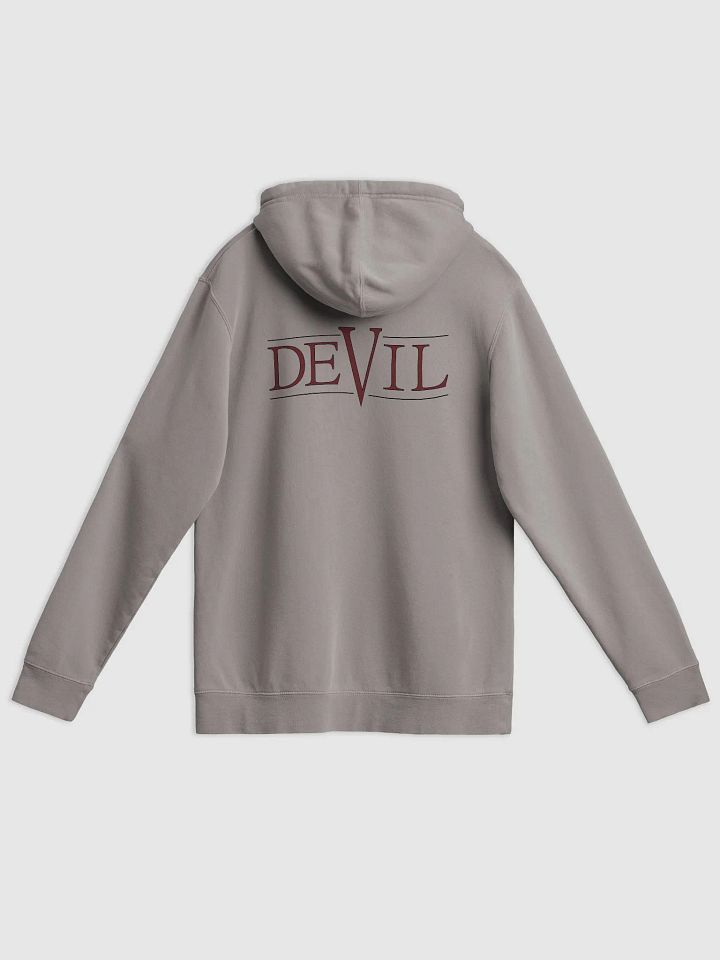 Good Vs Evil - God's In My Heart & The Devil's On My Back - Independent Trading Co. Pigment Dyed Hoodie product image (2)