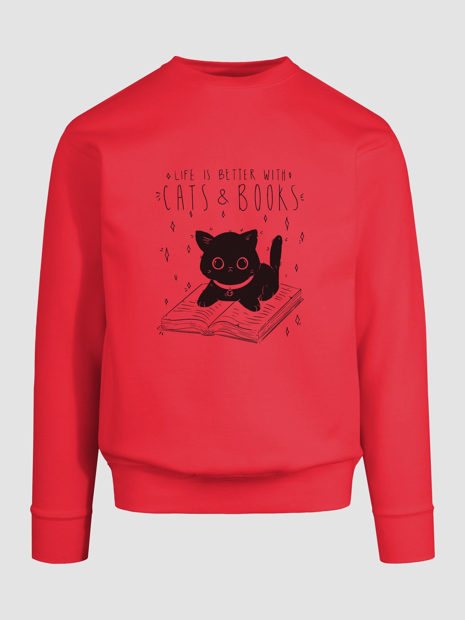 Cats and Books Premium Sweatshirt product image (9)