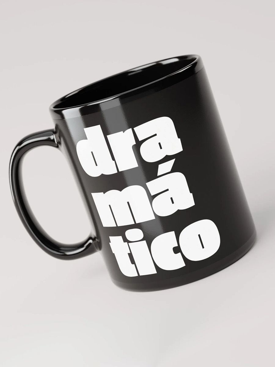 dramático Glossy Black Mug product image (3)