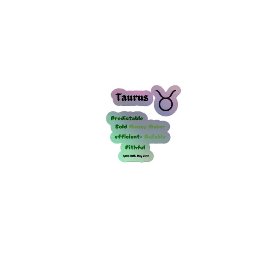 Taurus Colorful Stickers product image (1)