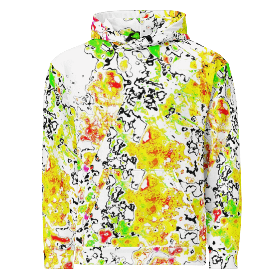 Abstract Vibrant Daisy Flower Unisex Pull Over Hoodie product image (2)