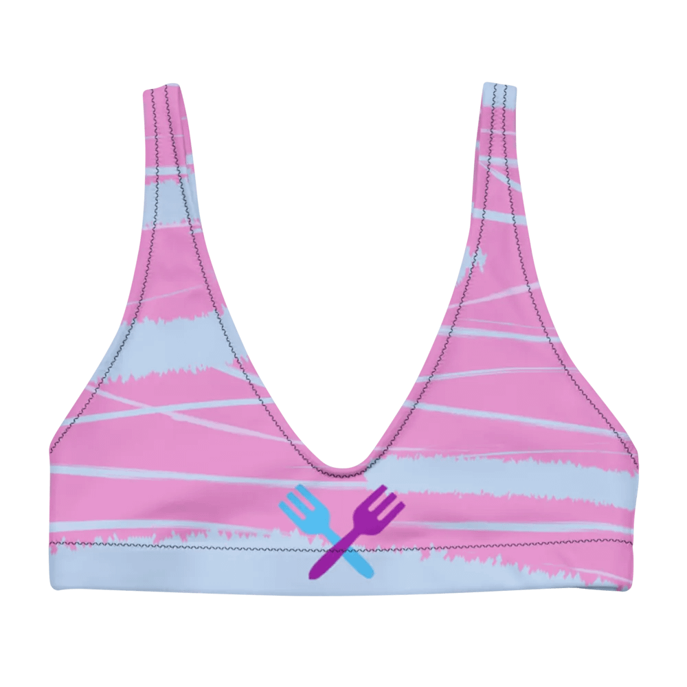 Crossed FoRks Recycled Padded Bakini Top product image (2)