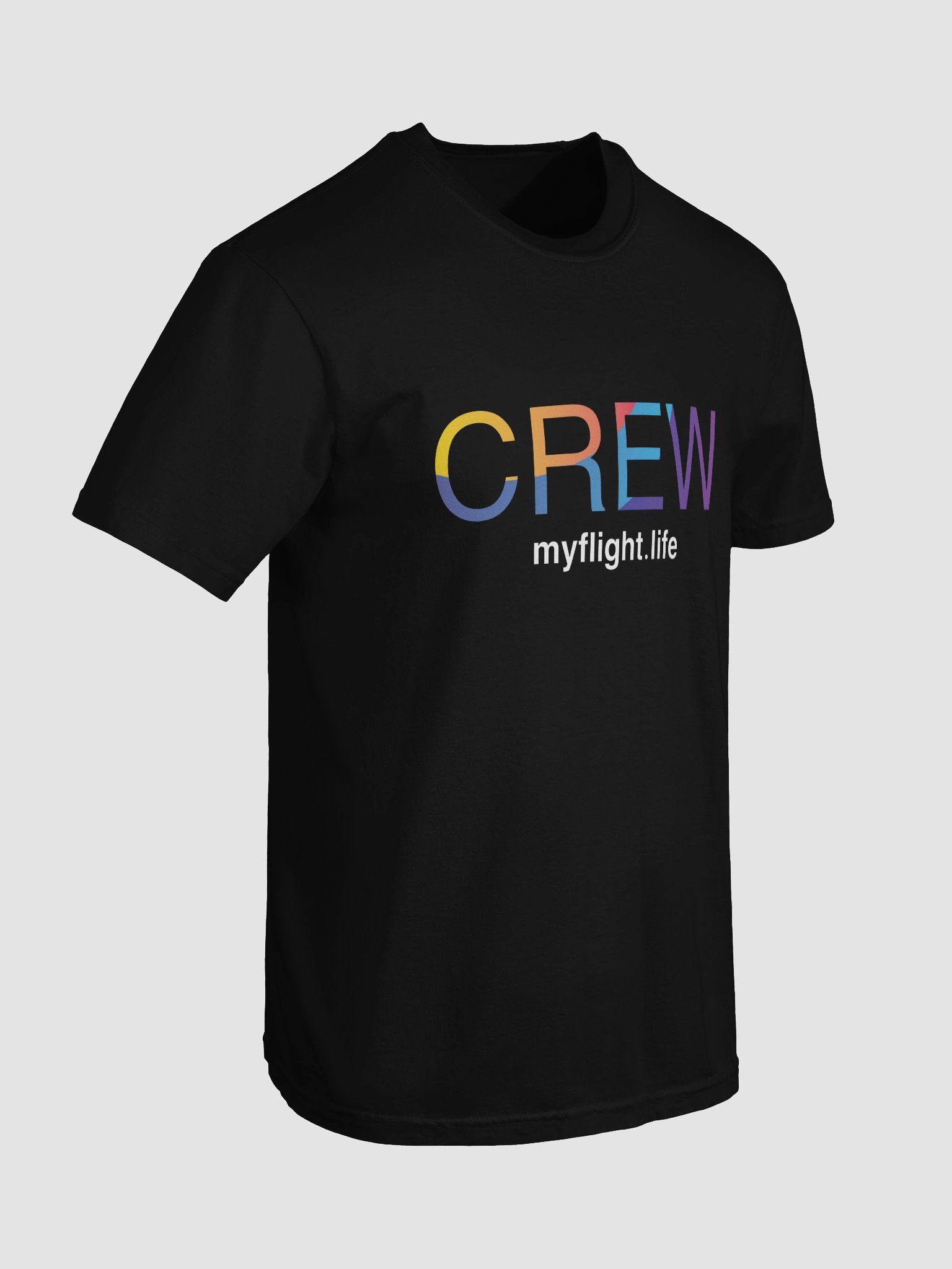 MYFLIGHT.LIFE CREW DARK | T-Shirt For Cabin Crew Dreamers product image (7)