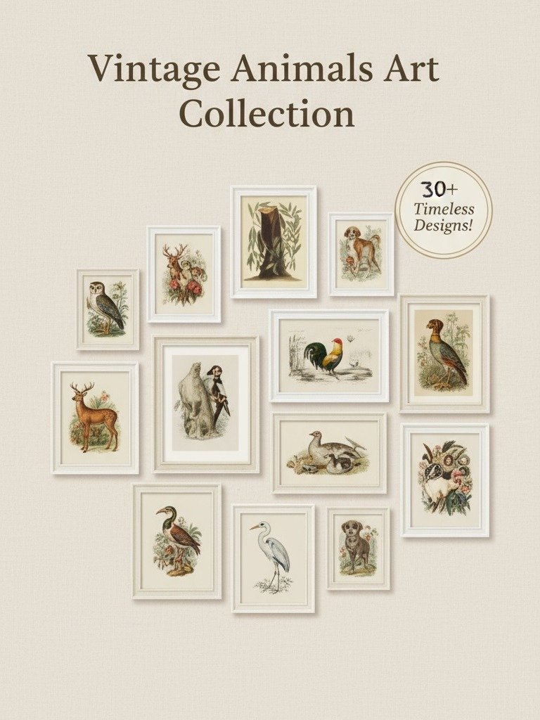 Vintage Animals Art Collection product image (2)