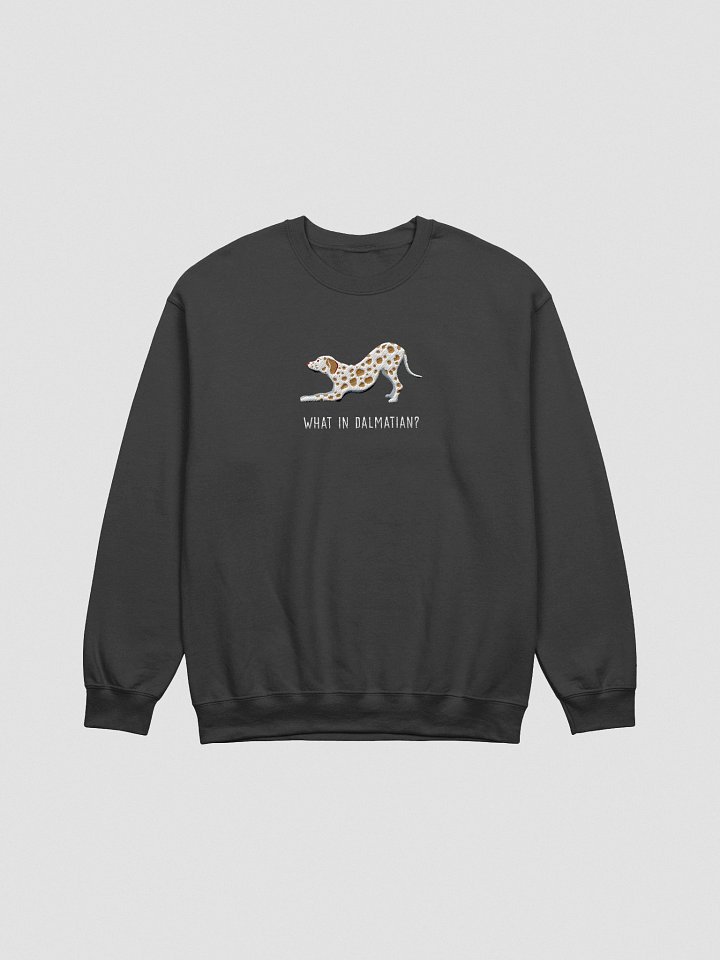What in Dalmatian? Sweatshirt (Embroidered) of a Dalmatian(Lemon) product image (4)