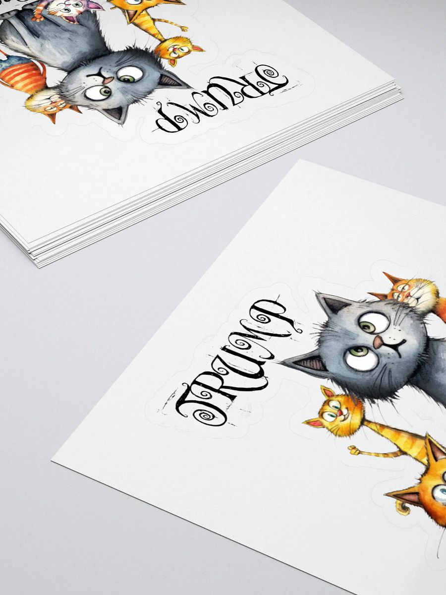Trump...Because Cats Sticker product image (4)
