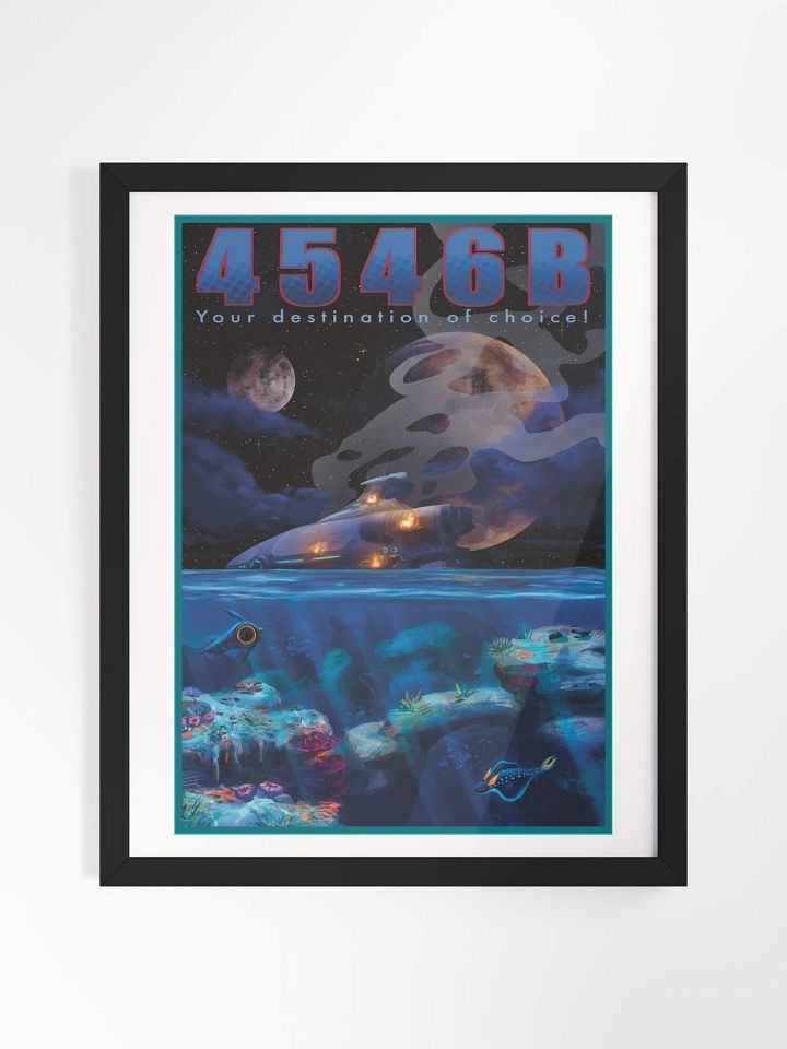4546B (night version) Subnautica poster (Framed) product image (1)