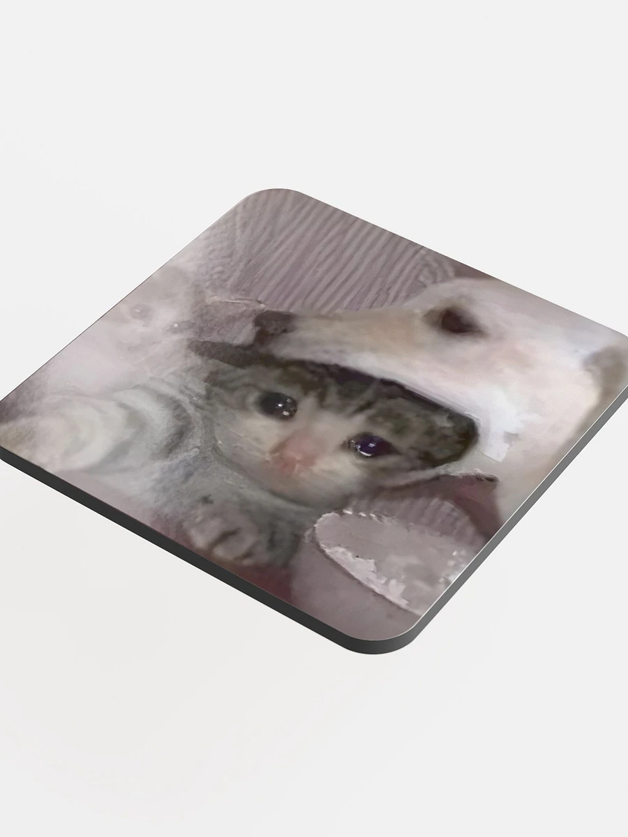 Glossed Cork Coaster: Meme Cats product image (4)