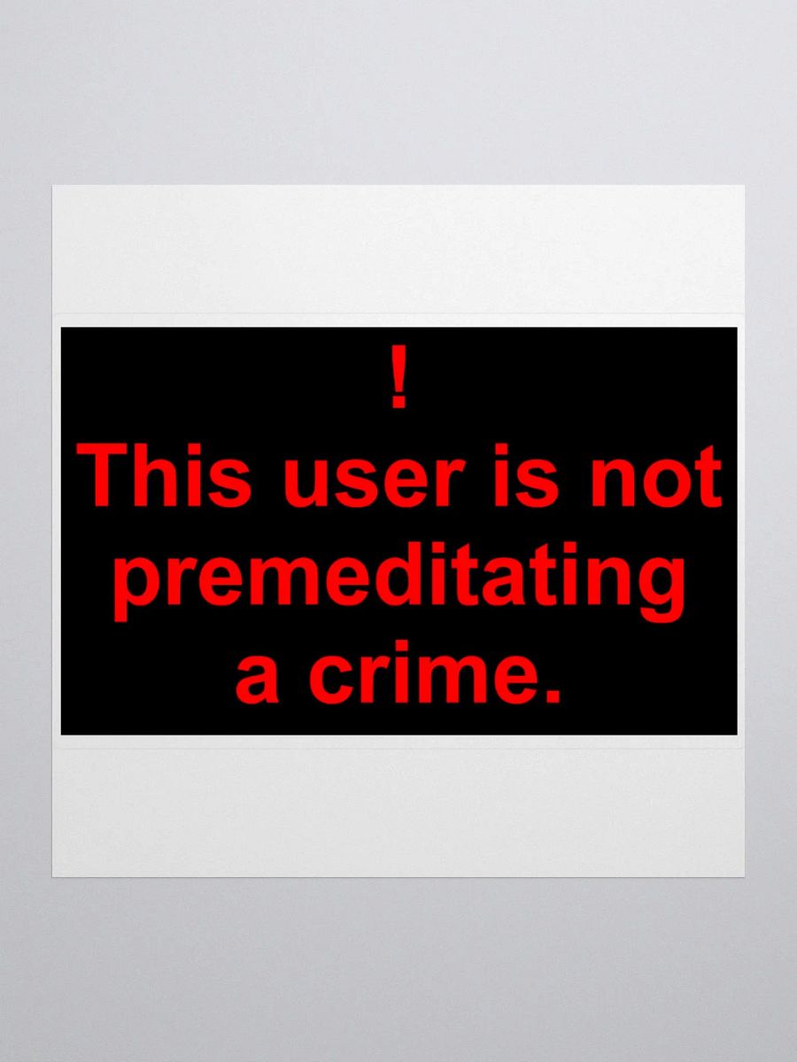 Premeditated Crime Alt Sticker product image (1)