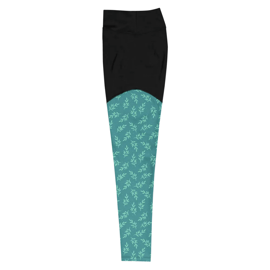 Turq All-Over Print Sports Leggings product image (7)