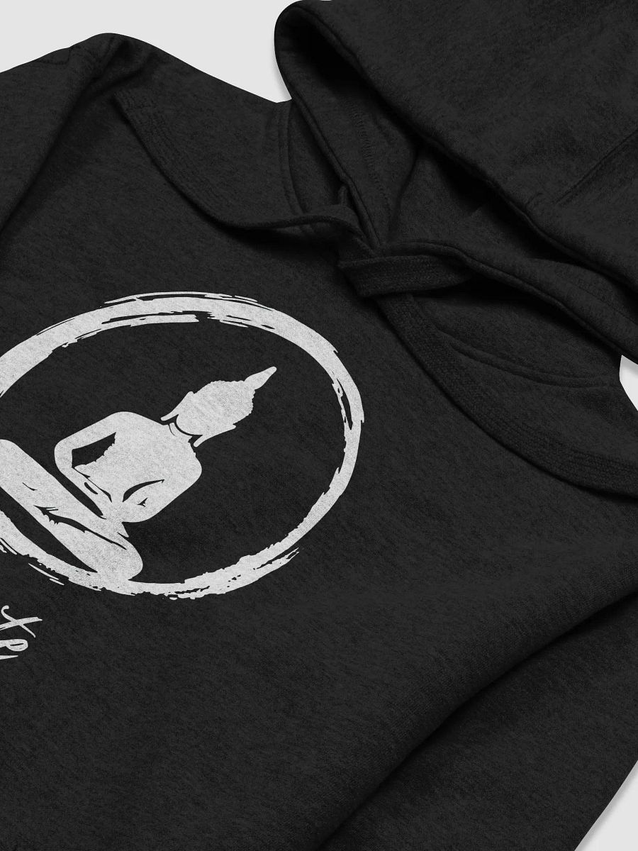 "namaste" with buddha printed hoodie. product image (17)