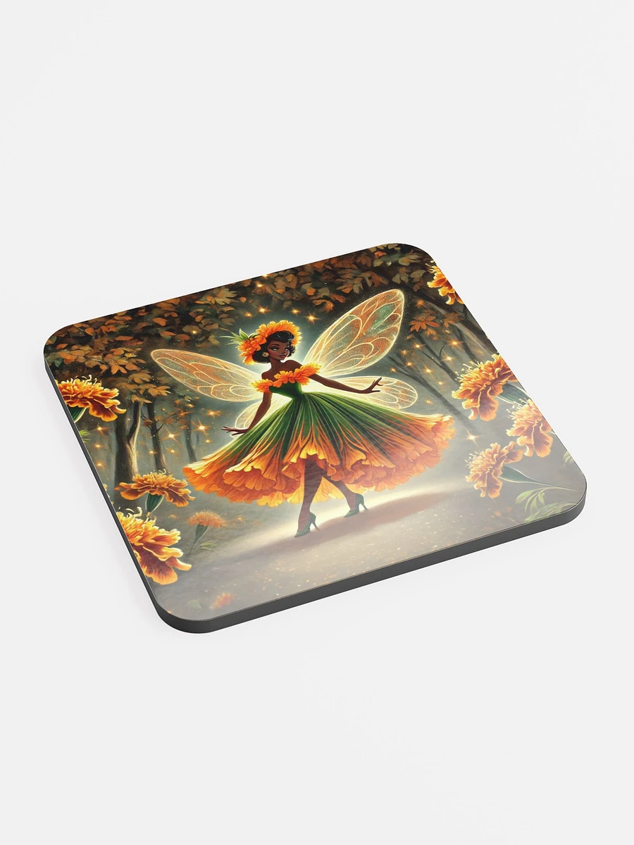 Enchanted Marigold Fairy Cork Coaster product image (2)