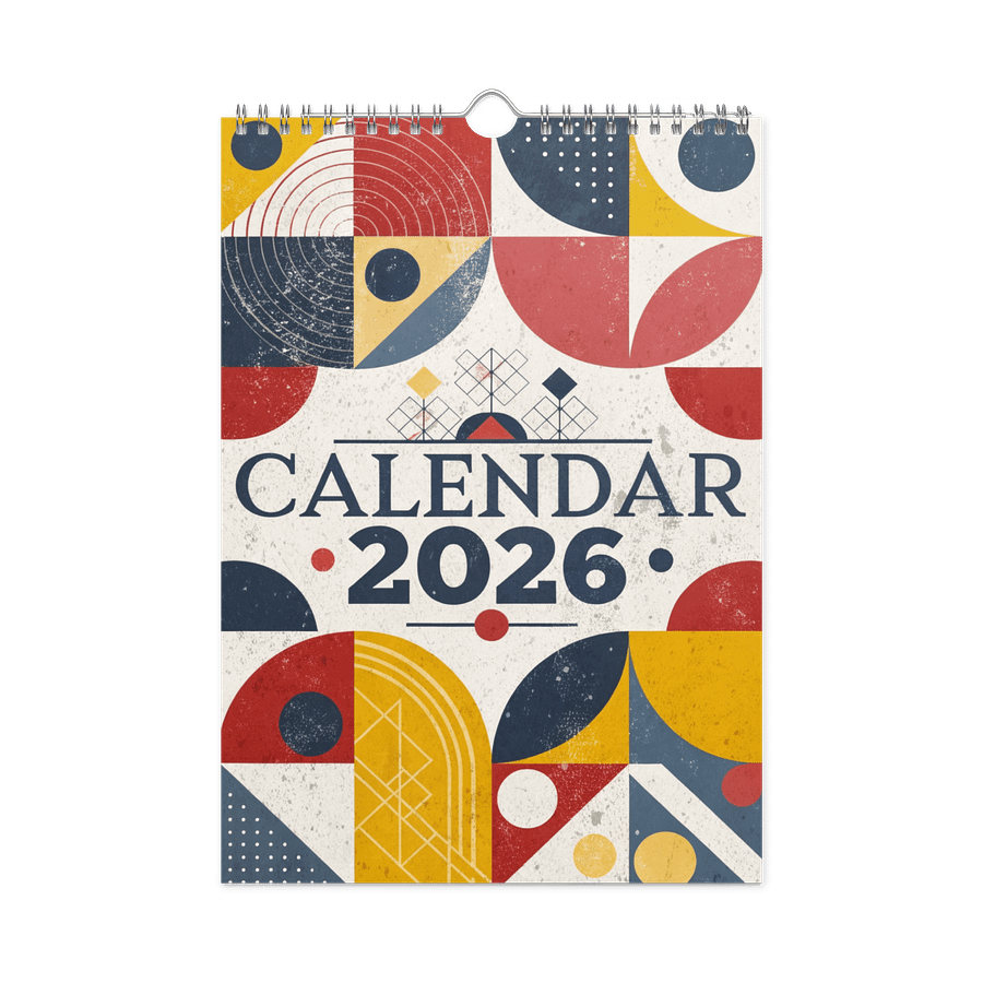 ART ABSTRACT WALL CALENDAR 2026 product image (3)