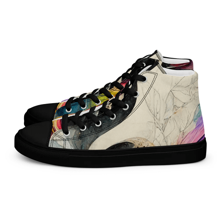 Celestial Swirl Women's canvas High Tops product image (1)