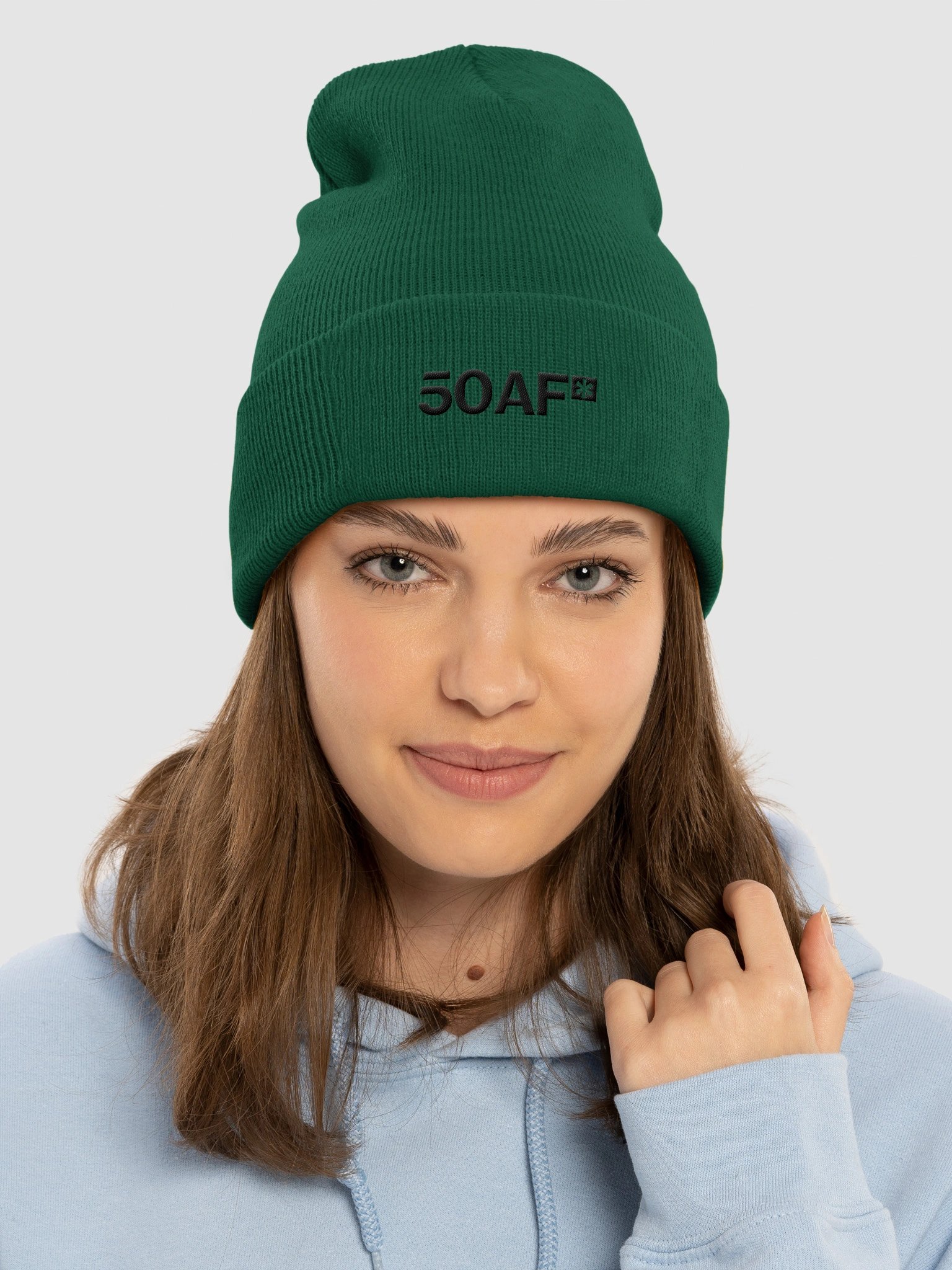 50AF™ Cuffed Beanie (Rich Black) product image (3)