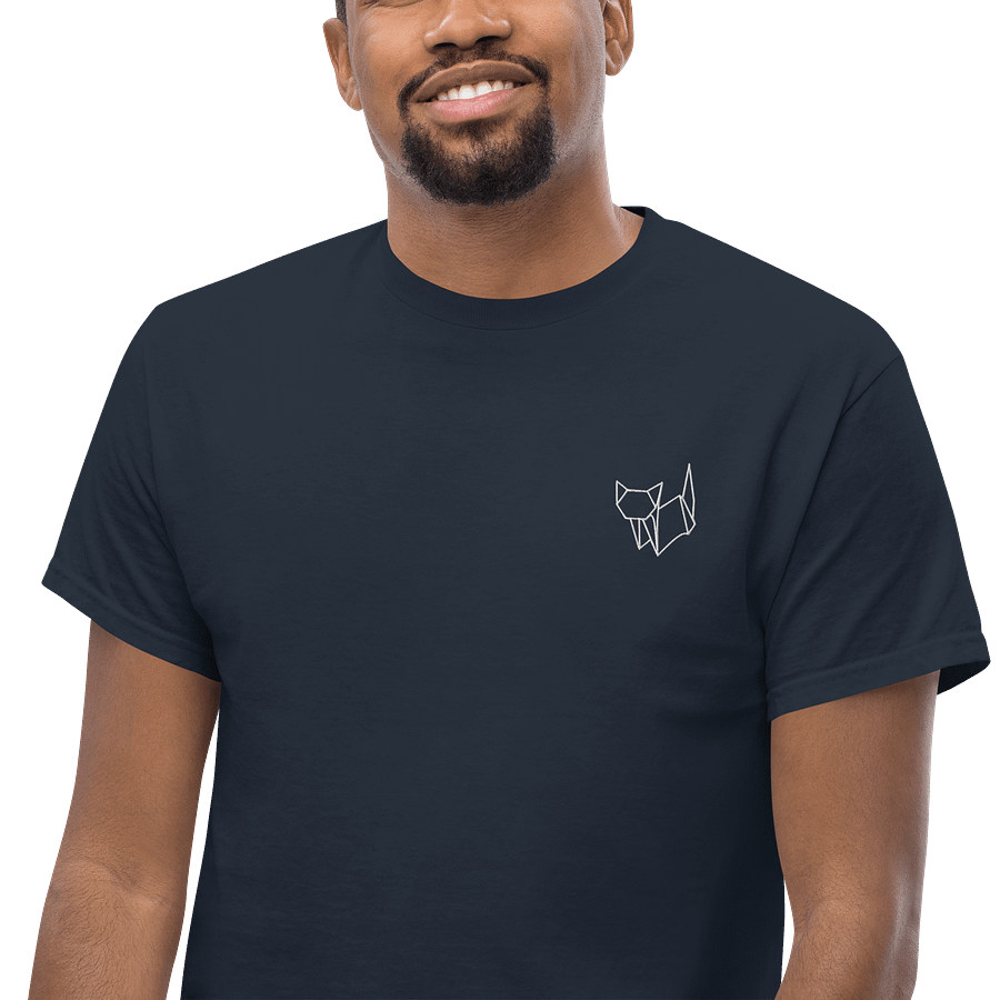 Embroidered Origami Cat T-Shirt product image (6)