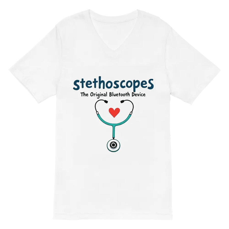 Heartbeat Stethoscope V-Neck Tee product image (2)