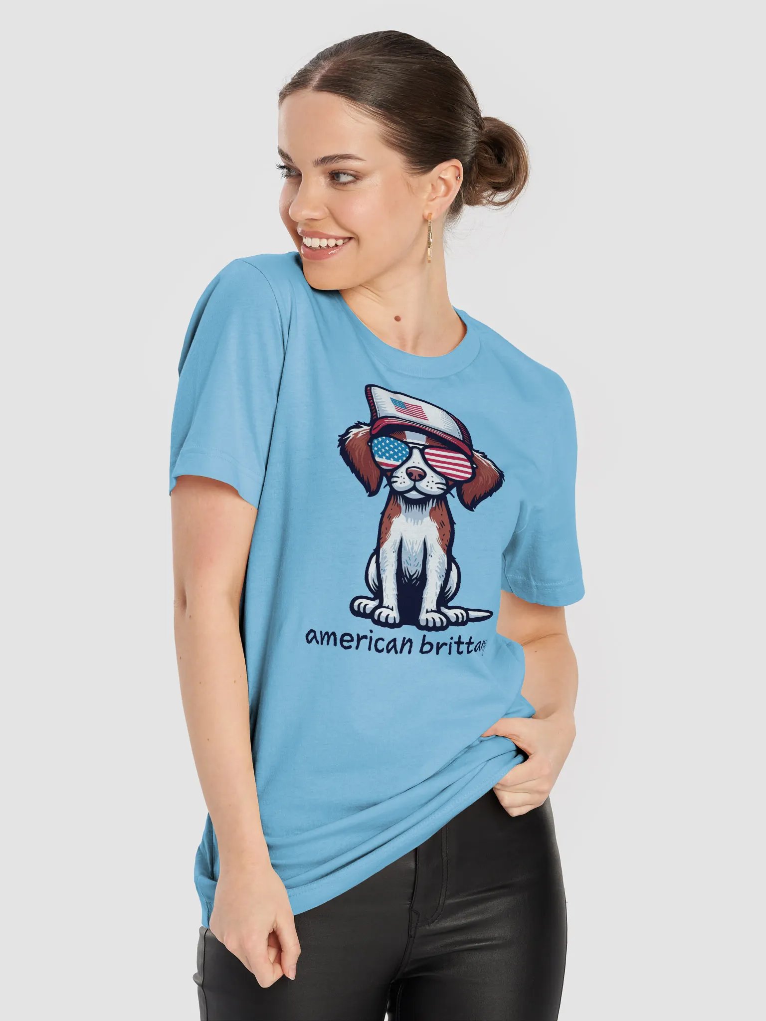 Patriotic American Brittany T-Shirt product image (4)
