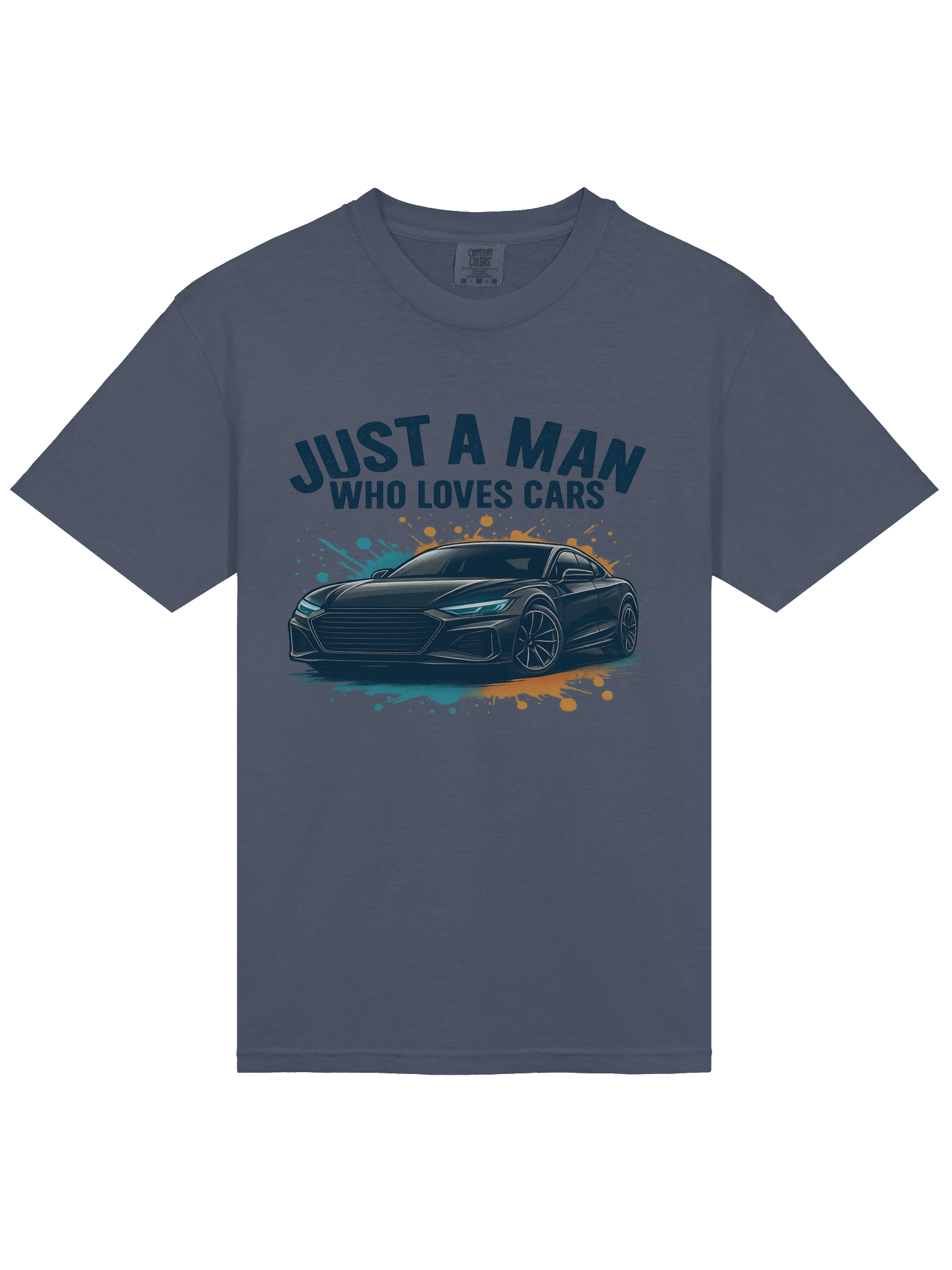Man T-Shirt Car Design Garment-Dyed Heavyweight product image (3)