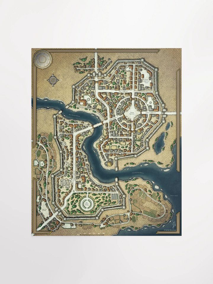 DESERT SHA'ALKHAR CITY POSTER 16'' X 20'' product image (1)