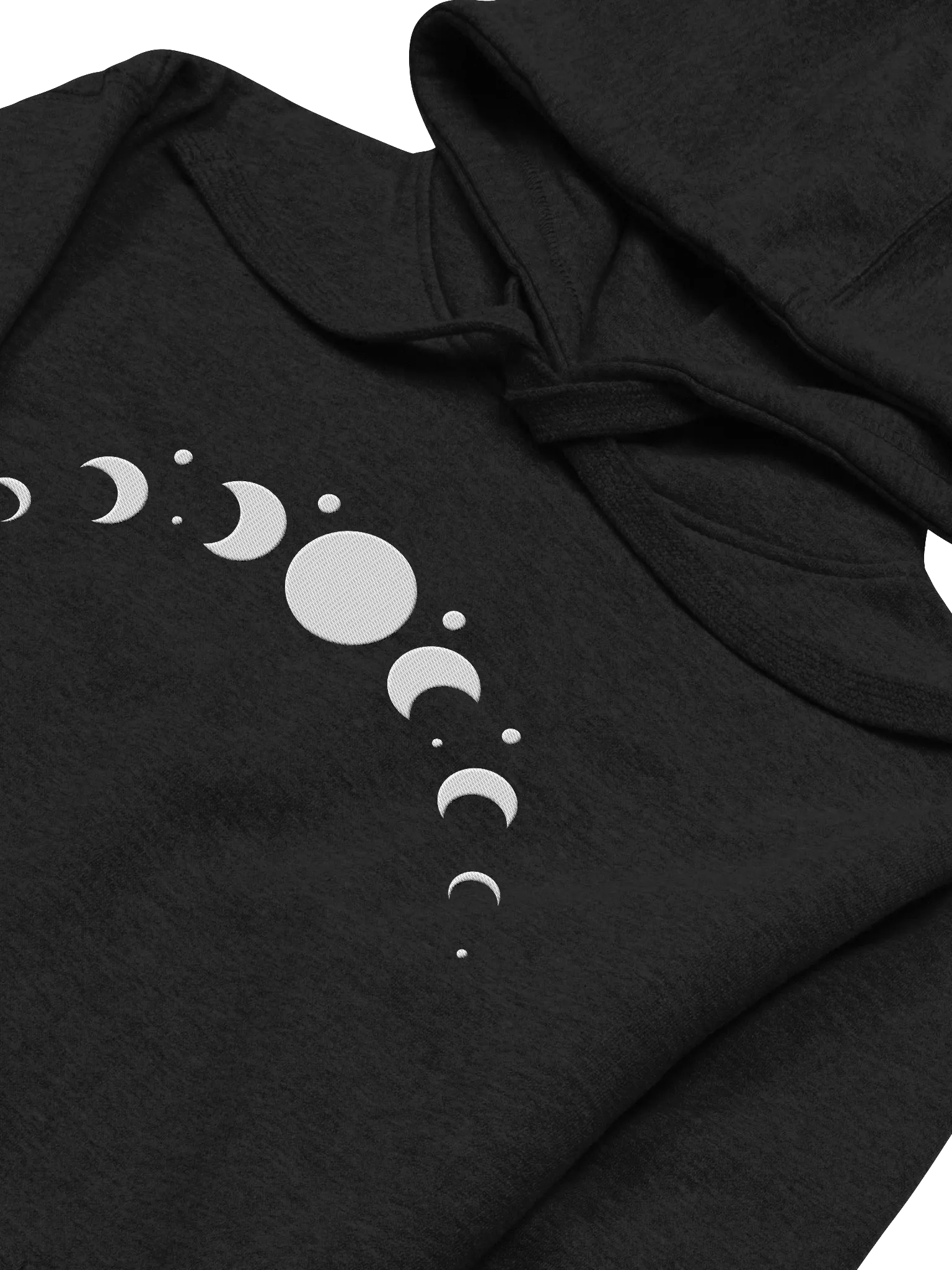Symmetric Moon Phases Embroidered Unisex Premium Hoodie product image (3)