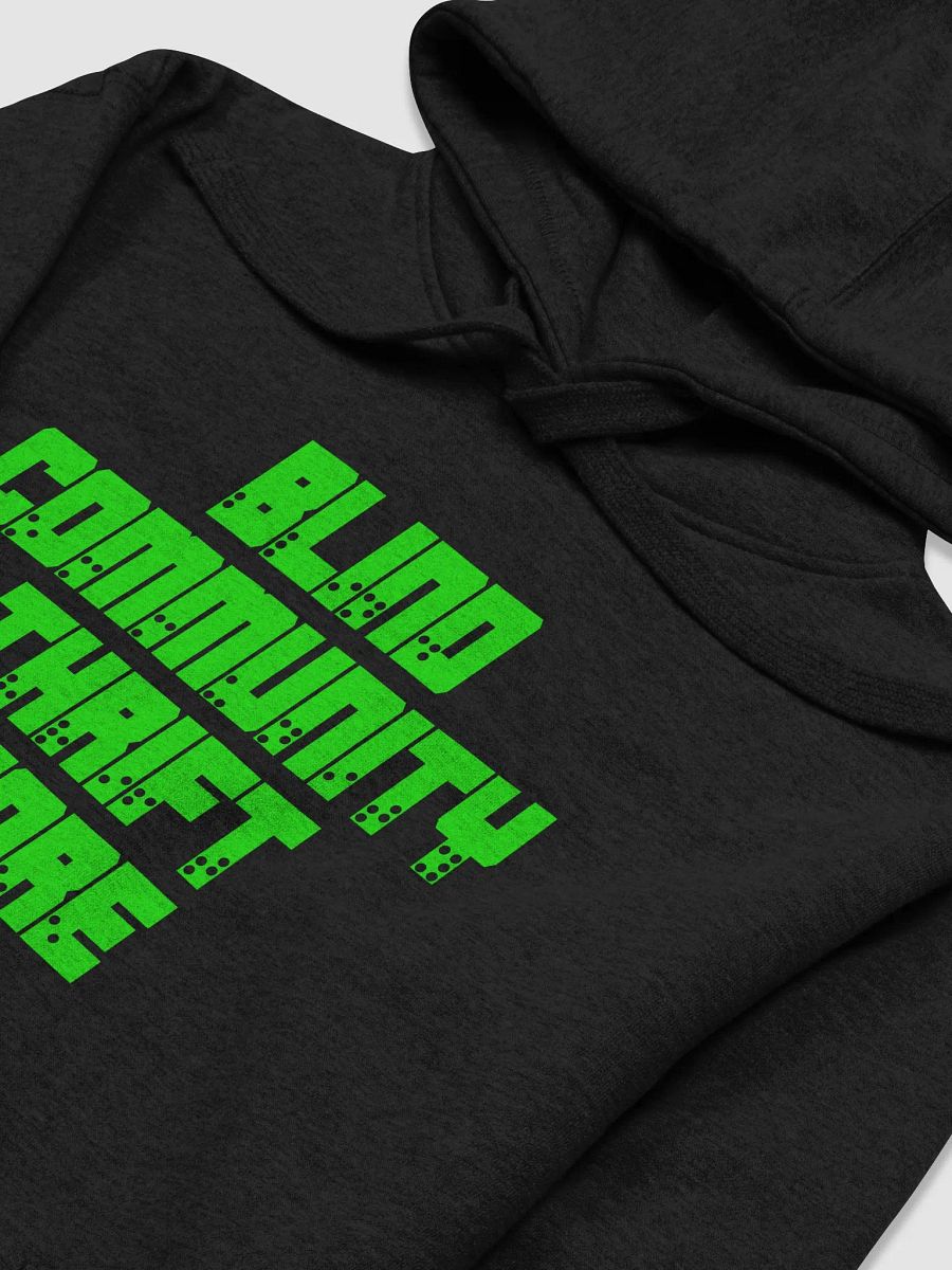 Blind Community Thrift Store Hoodie with Green New Braille Logo product image (32)