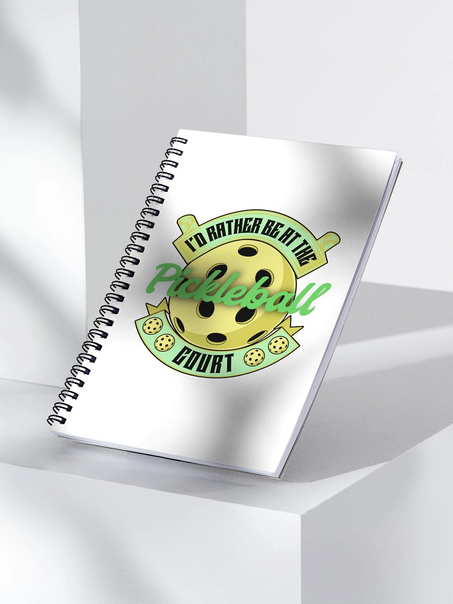 Id Rather Be At The Pickleball Court Spiral Notebook product image (3)