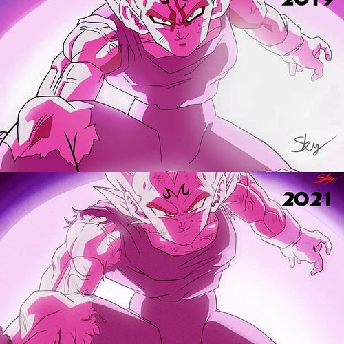 Majin Vegeta remake 2021 of a remake I did in 2019 taken from an episode of DBZ

Follow me on Twitch: TheSkyrocketLIVE 
Follo...