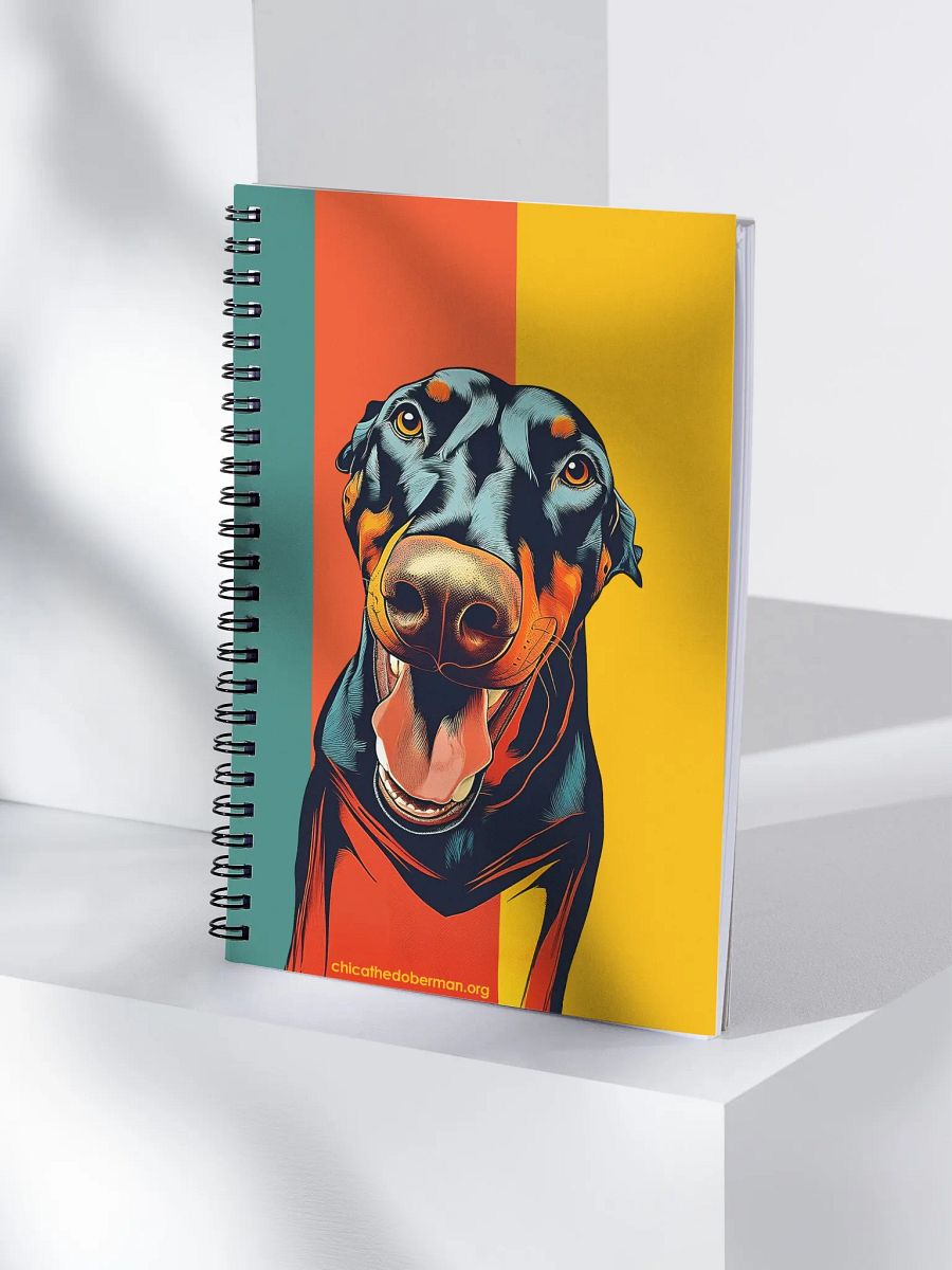 Chica the Doberman Pop Art notebook product image (4)