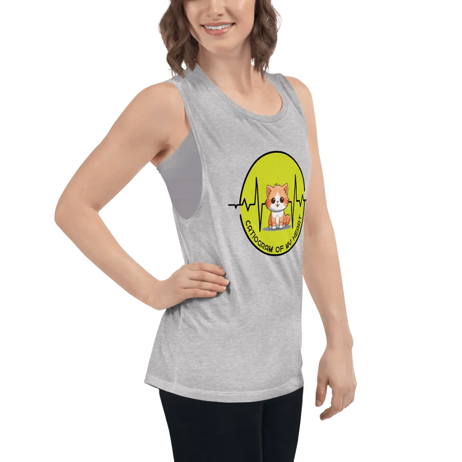 Cat Heartbeat Flowy Muscle Tank product image (8)