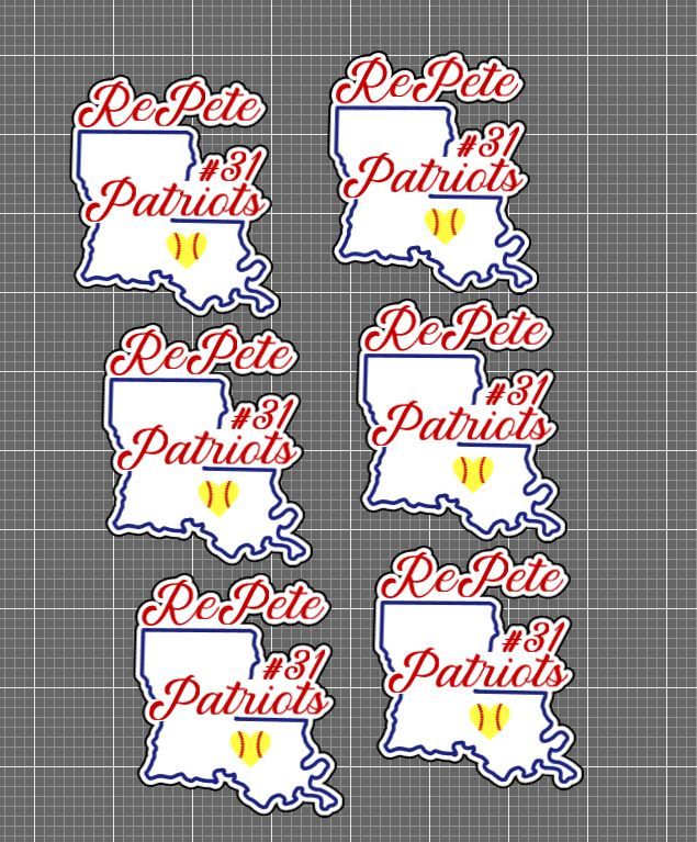 Patriots 3 Inch Vinyl Sticker Sets product image (1)