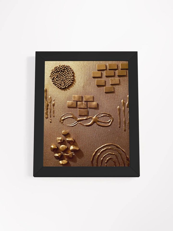 Golden Symmetry Framed Poster product image (1)