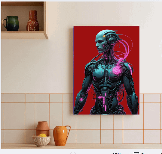 Cyber Punk Mechanical Anatomy Wall Art product image (1)