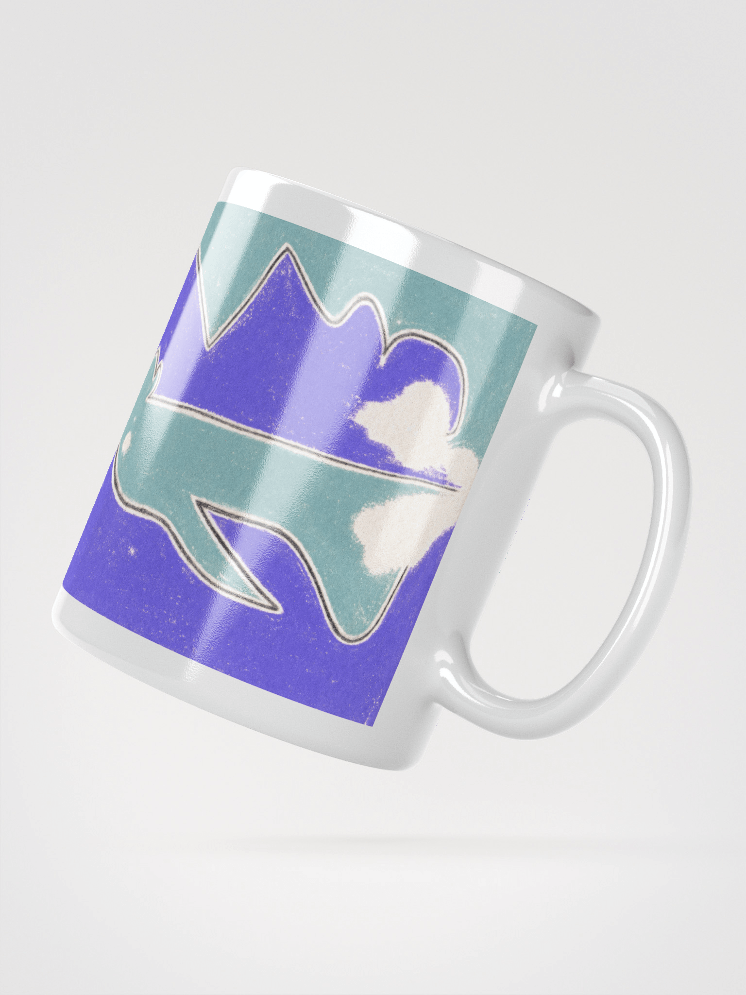 Abstract 8A 04.15.09 White Glossy Mug product image (3)