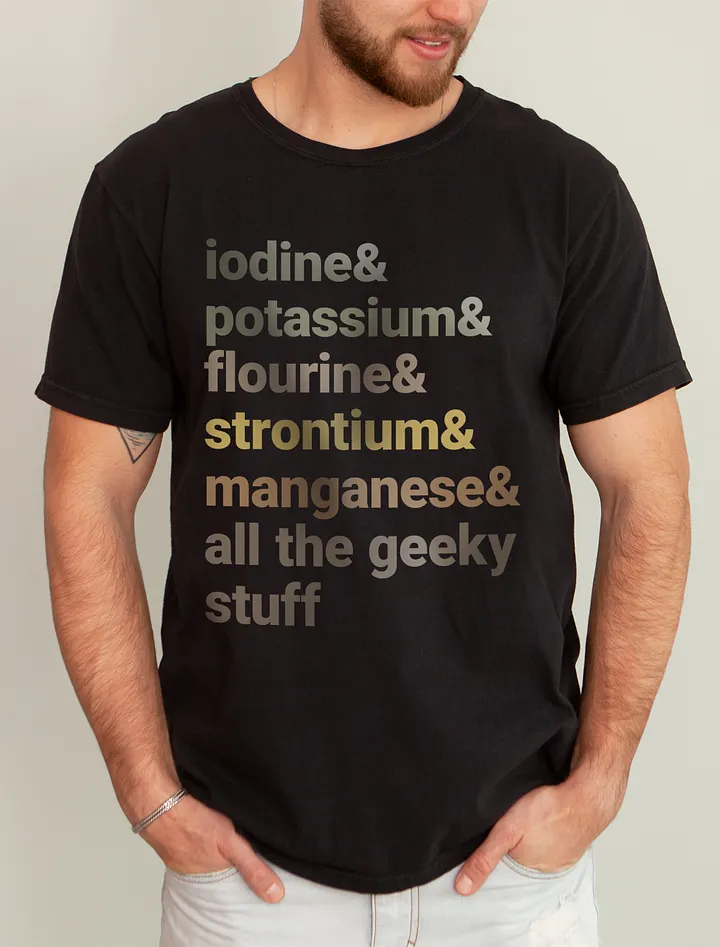 Reef Aquarium Trace Elements | T-Shirt for Saltwater and Coral Reef Aquarium Hobbyists product image (1)