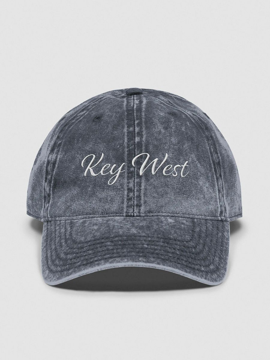 Key West Embroidered Vintage Wash Denim Dad Hat product image (1)