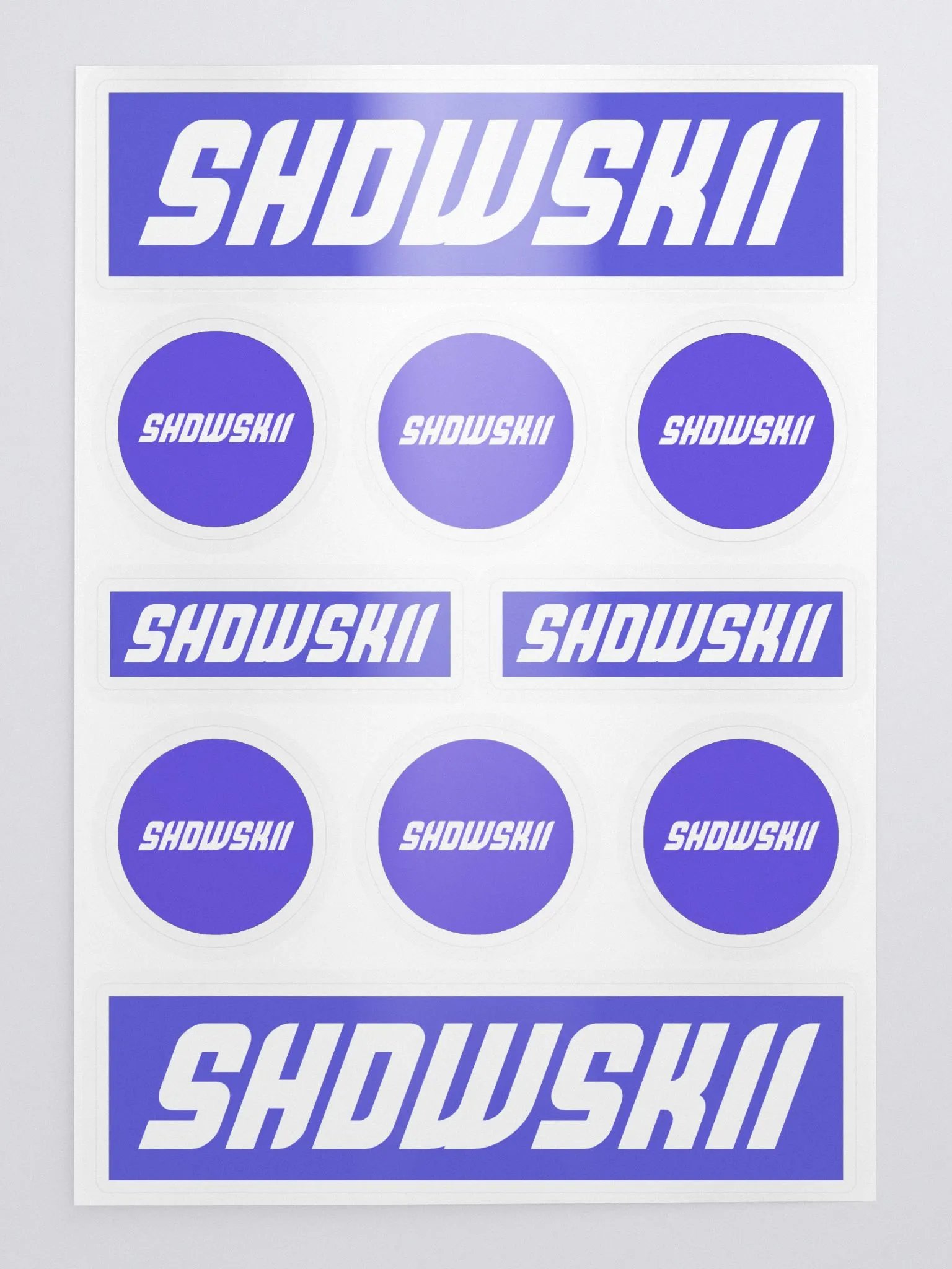 KISS CUT STICKERS / PURPLE product image (1)