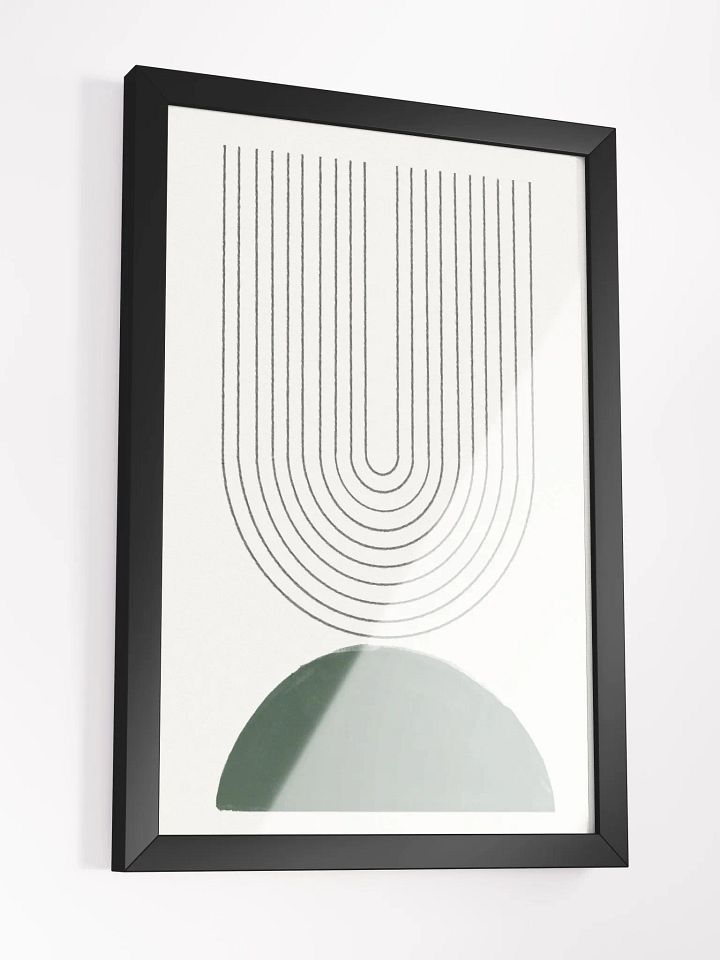 Curved Lines Matte Poster | Modern Abstract Wall Art product image (2)