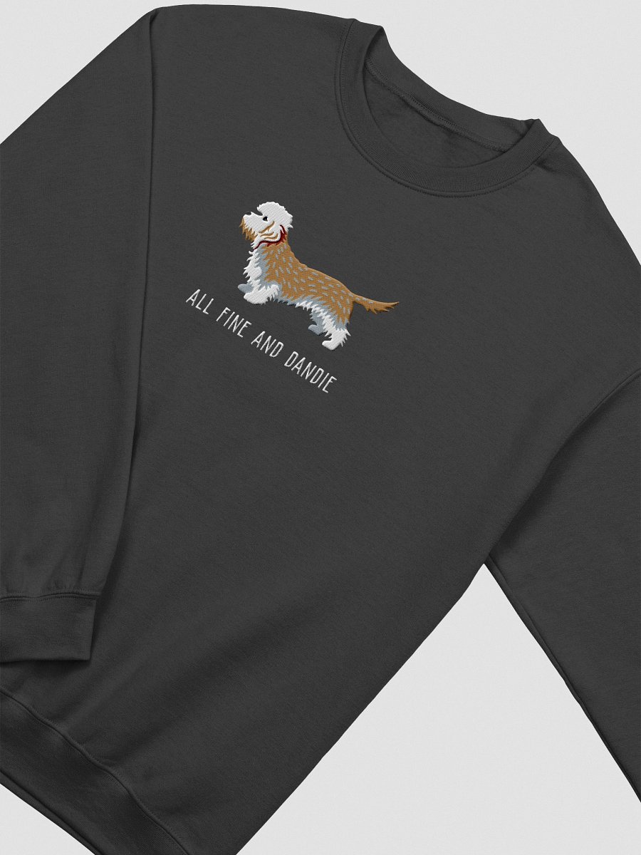 All Fine and Dandie Sweatshirt (Embroidered) of a Dandie Dinmont Terrier(Mustard) product image (13)