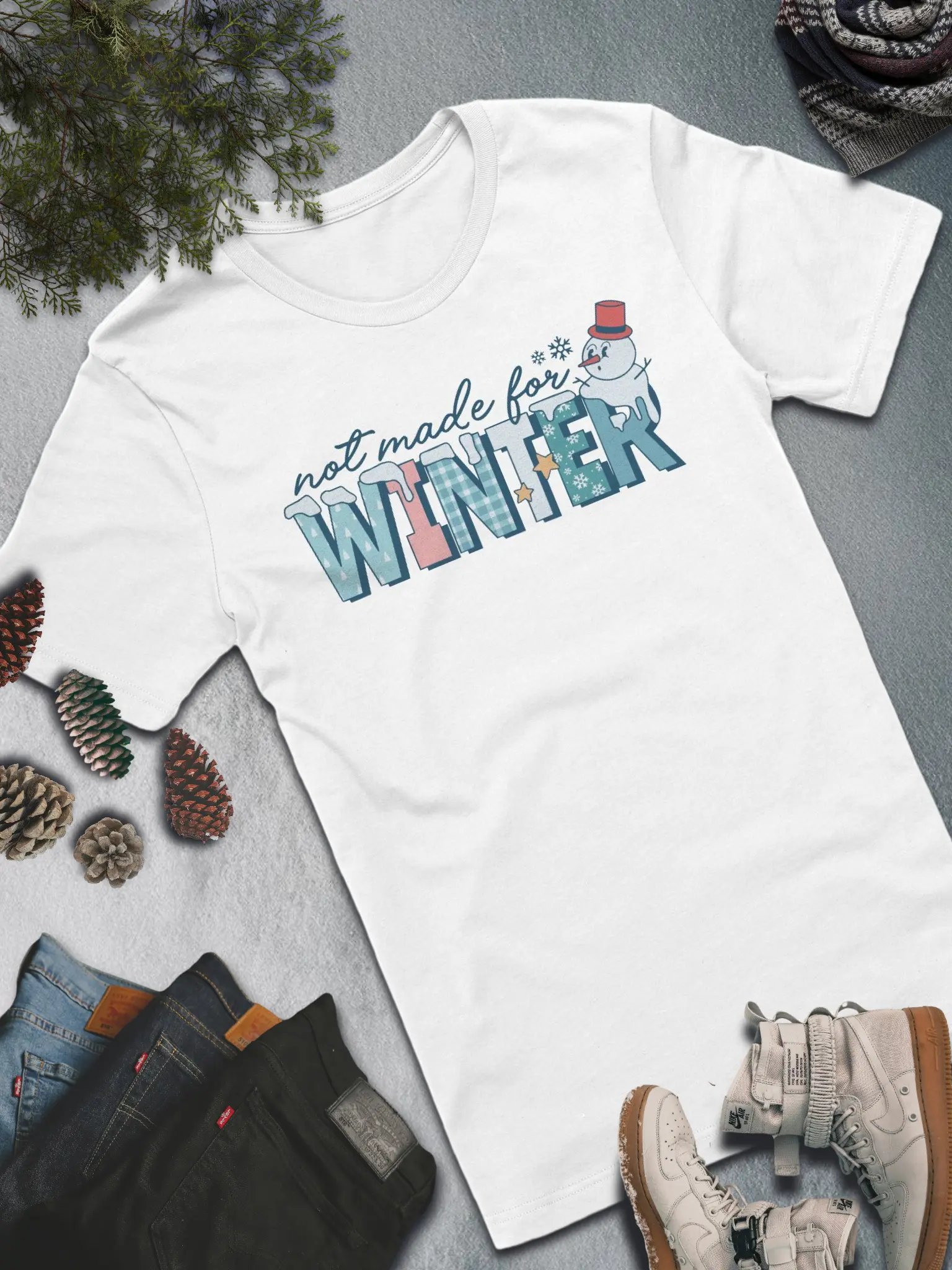 Not Made for Winter T-Shirt – Fun and Playful Winter Humor product image (4)